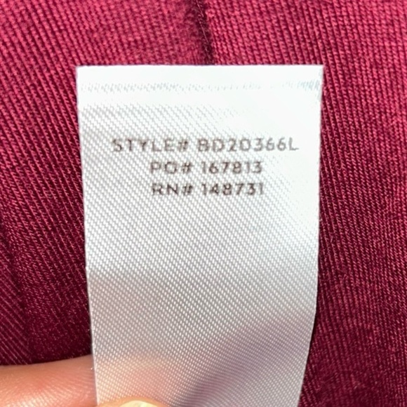 Lulu's Red Sheath Dress with Bishop Sleeves - Picture 9 of 9